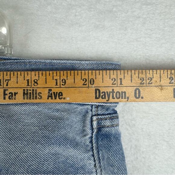 Old Navy High-Waisted Slouchy Straight Distressed Non-Stretch Jean Nessa Wash 18 - Picture 14 of 16